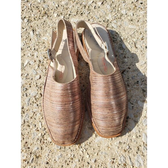 Amalfi Gelso Leather Sling Flats nwot size 6.5 - Picture 13 of 13